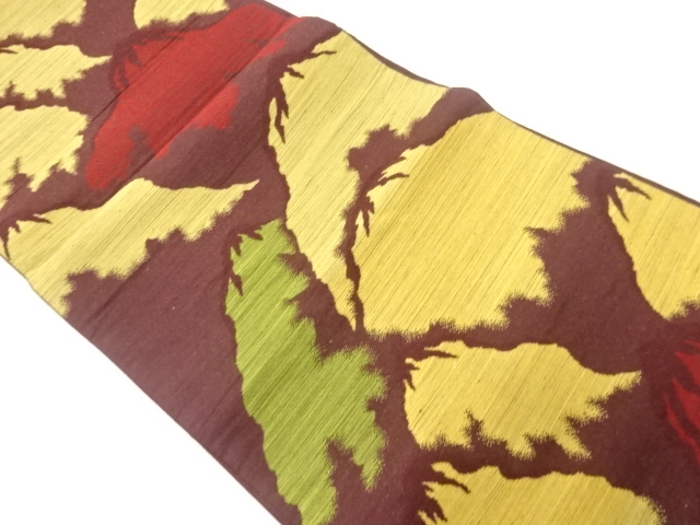 JAPANESE FUKURO OBI / TSUMUGI / WOVEN MOUNTAINS
